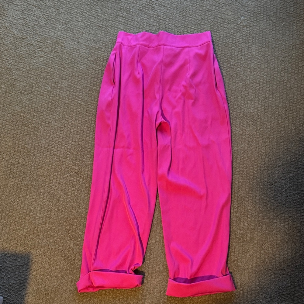 Vibrant Pink Women’s Velcro Pants